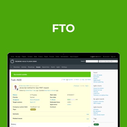FTO: Improving processes for Information Systems with RedmineUp